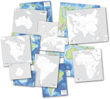 Continents Map Set