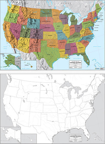 Color Labeled/Outline Maps