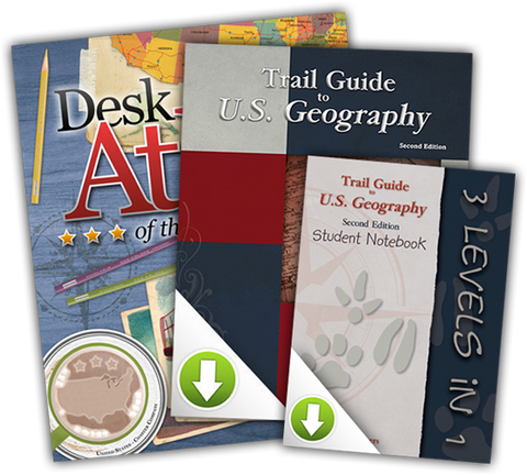 USA Desk Atlas Bundle with US Trail Guide