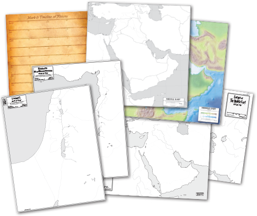 Bible Lands Activity Map Set