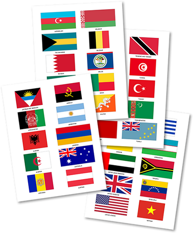 World Flag Stickers