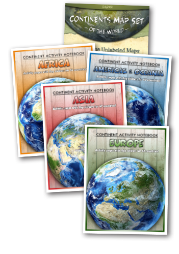 Continents Study Package
