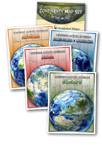 Continents Study Package